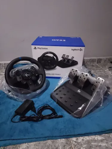 Logitech g923 playstation, volante e pedais para playstation 