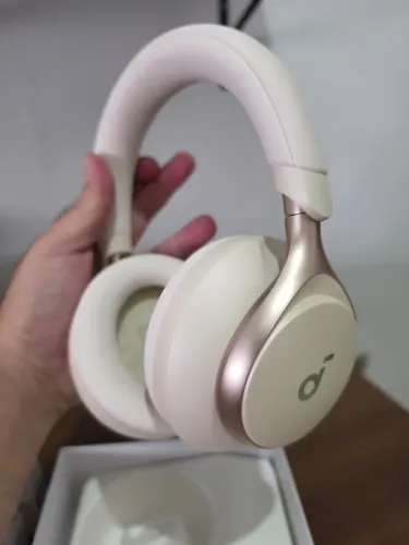 Headphone Soundcore Space One Creme | Cancelamento de Ruído | Hi-Res LDAC