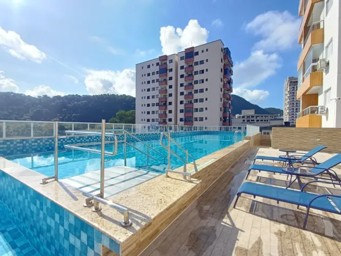 Apartamento para locação em Praia Grande no bairro Boqueirão com lazer completo