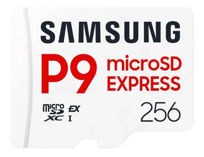 Cartão Samsung P9 Express 256GB microSD - Nintendo Switch 2 - 800MB/s