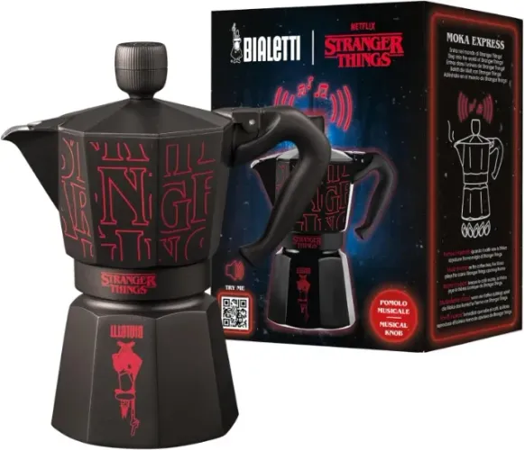 Cafeteira Italiana Bialetti Moka Express Stranger Things - 6 Xícaras