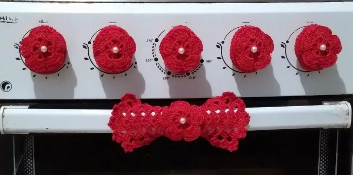 Kit Para Fogão Crochê