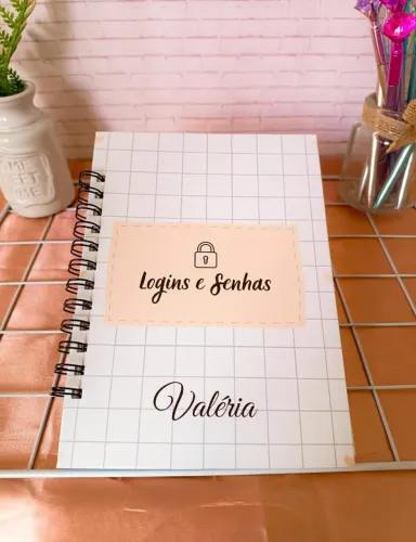 Caderno Logins e senha Tamanho A5