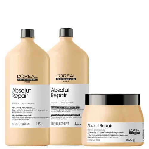 Kit Loreal Gold Quinoa por $384,60 oferta imperdível 