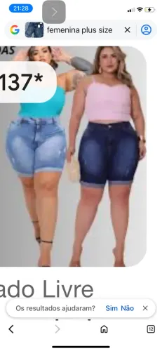 Bermuda feminina plus nova 