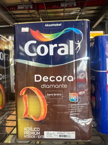 Tinta decora diamante 18l coral