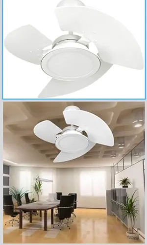 Ventilador de Teto Led Tron Aventador 110v, Branco com controle remoto