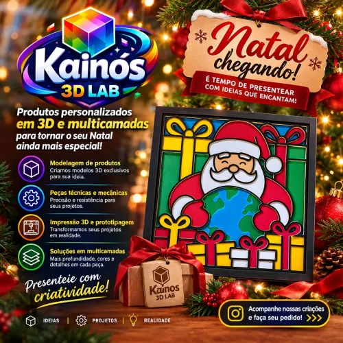 PROMOÇÃO - Quadro decorativo natalino 