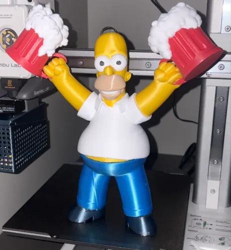 Boneco do Homer Simpsons em 3D