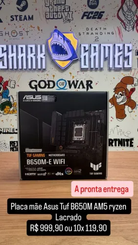 Placa mãe asus tug b650 M AM5 ryzen lacrado