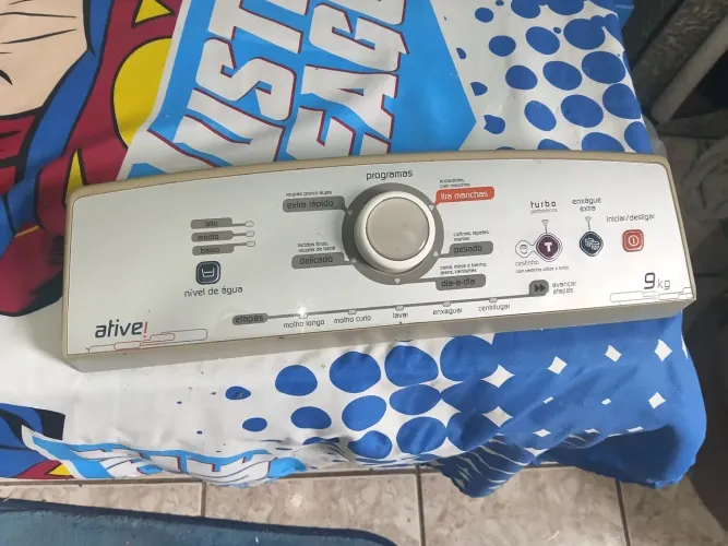Painel com placa máquina de lavar brastemp ative 9kg voltagem 127, placa com 1 ano de uso.