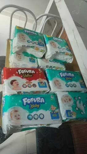 8  pfc fralda fofura, variadas quantidades, todas tam M