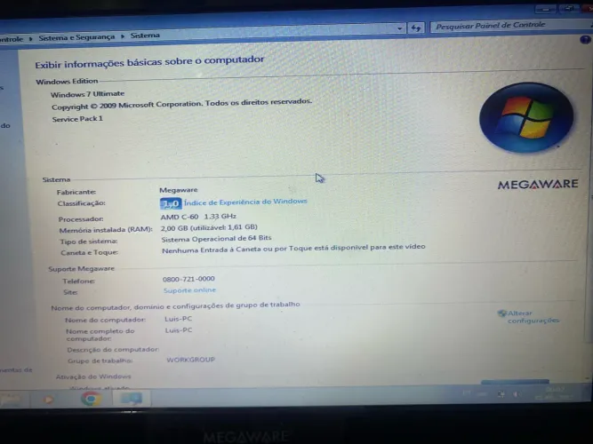 Notebook Megaware