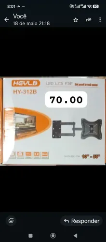 Suporte articulado 55 polegadas 70.00