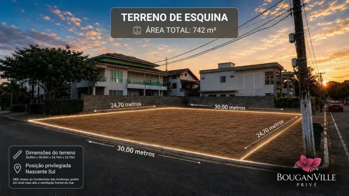Oportunidade! Terreno de esquina no Bougainville Prive