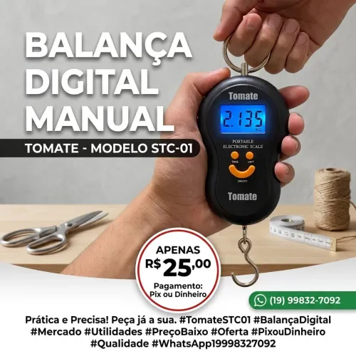 Balança com gancho tomate