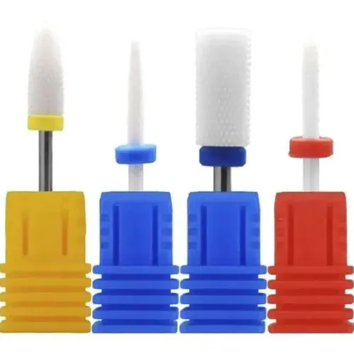 Kit 4 brocas de cerâmica para Unha