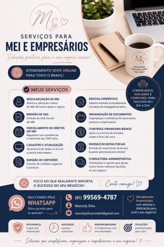 Serviços contábeis pra MEI