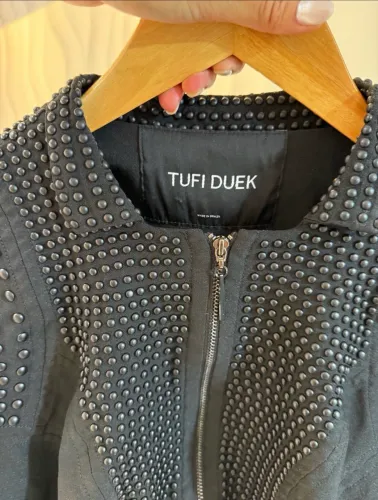 jaqueta tufi duek preta 38