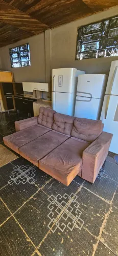 sofa 3 lugares retrátil usado ENTREGA GRÁTIS!