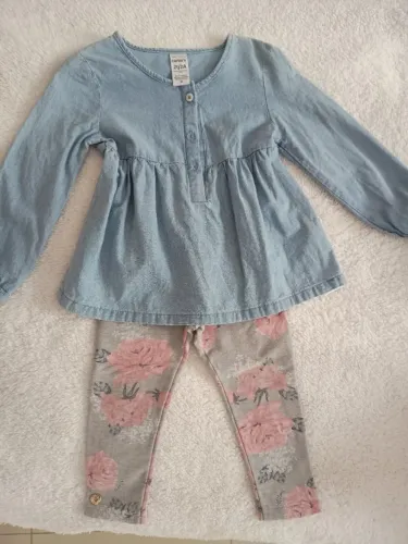 Conjunto tamanho 2, Bata Carter's e Calça Milon 