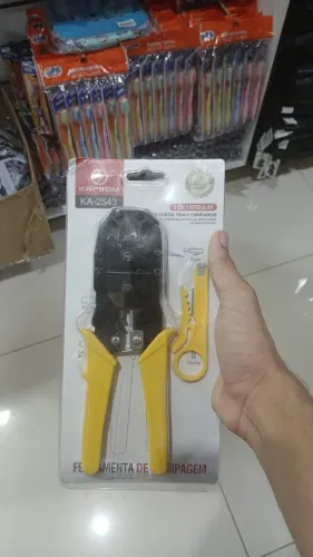Ferramenta de crimpagem com punho pvc,com precisão e lâmina de qualidade