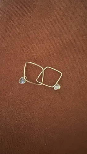 Brinco Losango 26 Mm Em Ouro 18k 750
