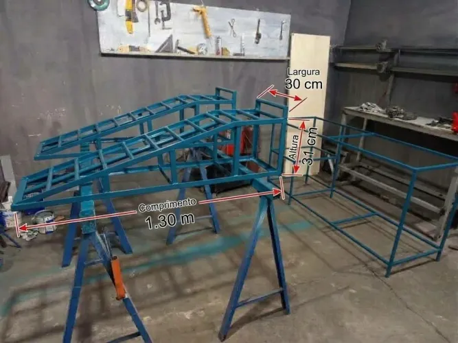 Rampa automotiva lava jato