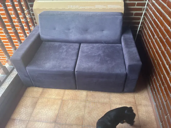 Sofá retrátil dois lugares 