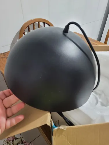 Luminária pendente lustre meia lua