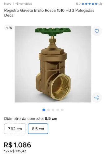 registros de gaveta brutos da marca Deca 3 Unidades 
