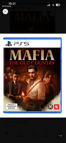 Mafia the old country PS5 perfeito estado
