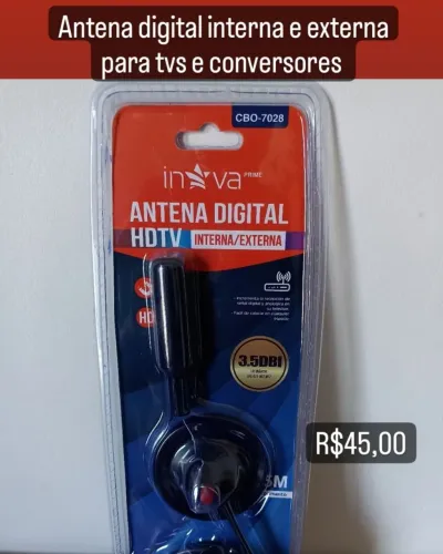 Antena digital interna e externa para TVs / OFERTA IMPERDÍVEL