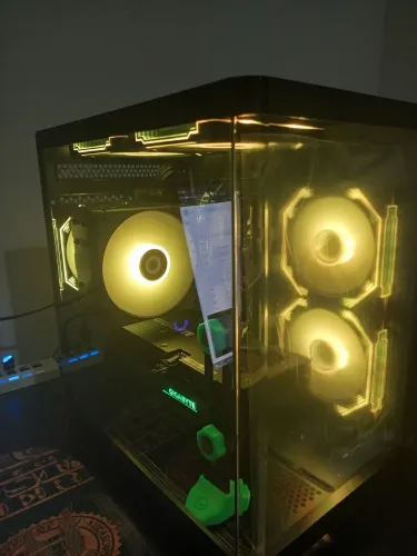 PC GAMER, RYZEN 5 5500, RX7600 8GB, 24GB DDR4, HD 1TB, NVME 256GB, FONTE MSI MAG 650W
