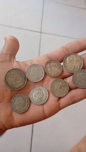 Lote de 8 moeda de prata!