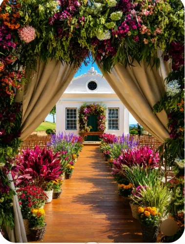 Urgente decoração de casamento barato