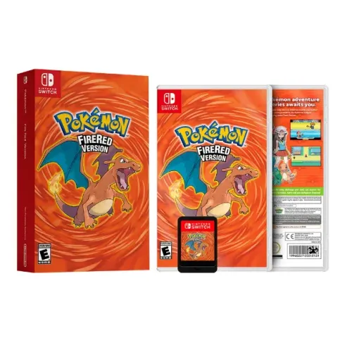 Pokémon Fire Red ITEM DECORATIVO mídia física para COLECIONAR