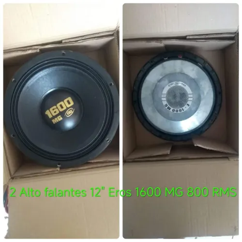 02 Alto Falantes Woofer Eros 12" 1600MG 800w RMS (estudo proposta)