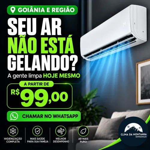 Higienização de ar condicionado