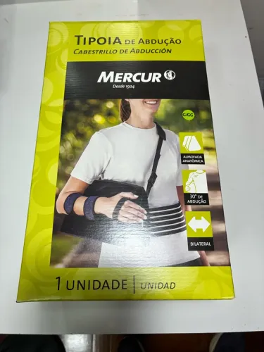 Tipoia De Abdução 30º Com Almofada Mercur Cor Preto Tamanho G/GG