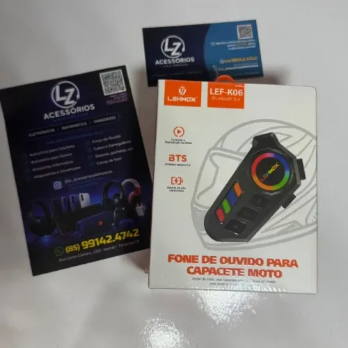 Fone para Capacete de Moto - Bluetooth