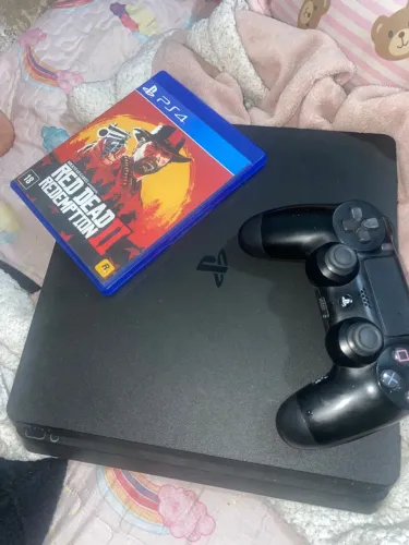 PS4+controle+um jogo rede dead 2