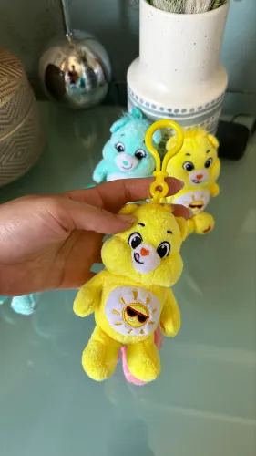 Chaveiros de Pelúcia Ursinhos Carinhosos Amarelo - Cacau Show