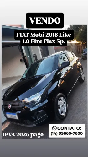 Fiat Mobi Like 1.0 Fire Flex 5P. 2018