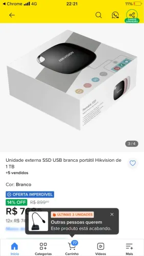 HD SSD HIKVISION 1 TERA