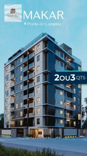 Apartamento com 3 dormitórios à venda, 68 m² por R$ 595.048,18 - Ponta de Campina - Cabede
