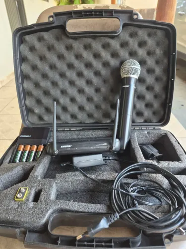 Microfone sem fio Shure blx24 pg58 preto