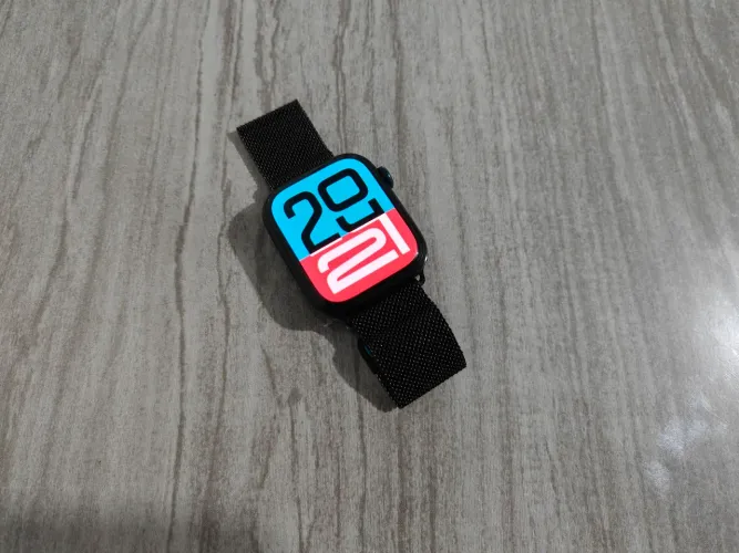 Apple Watch serie 8 45mm bateria 96% pego troca passo cartão