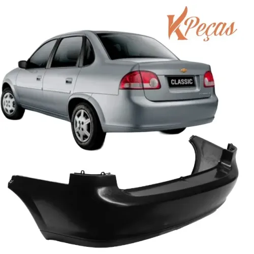 Parachoque Traseiro Chevrolet Classic 2010 2011 2012 2013 Corsa Sedan Novo