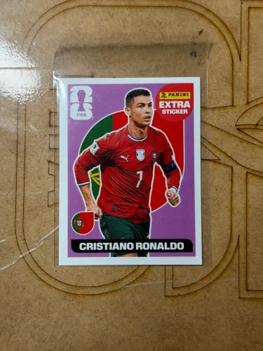 Figurinha Extra Sticker Cristiano Ronaldo regular